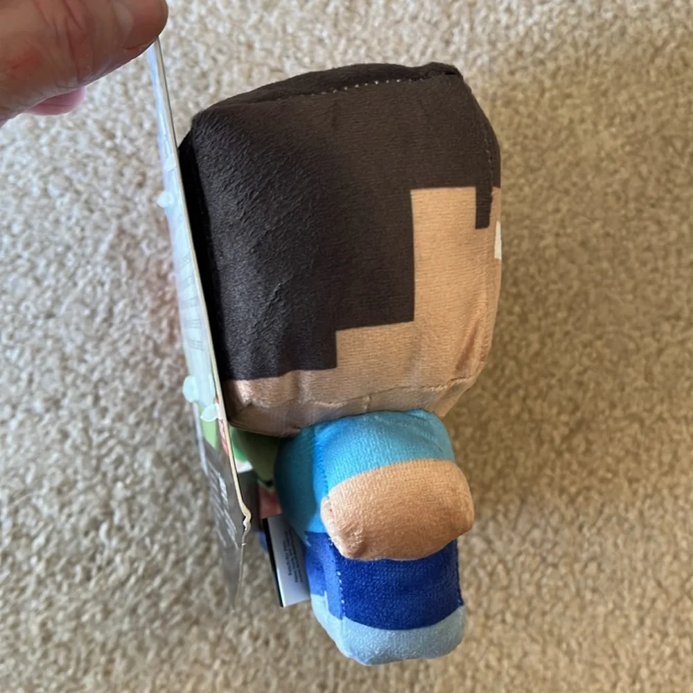 NWT Fetch For Pets Minecraft Steve & Alex Figure Plush Squeaky Dog Toys